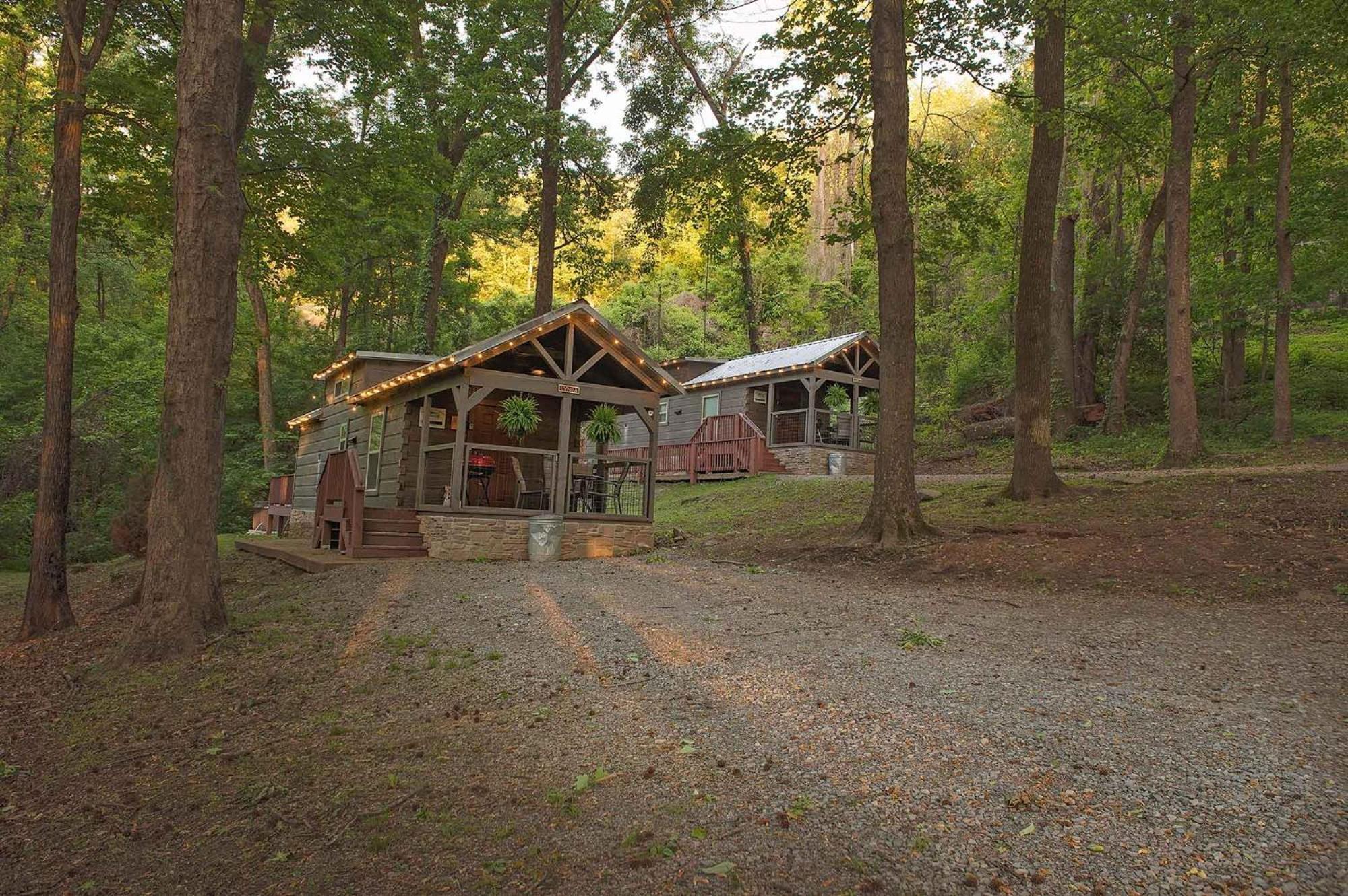 Tiny Cabin Village Private Hot Tub Lynda Cabin Chattanooga Dış mekan fotoğraf