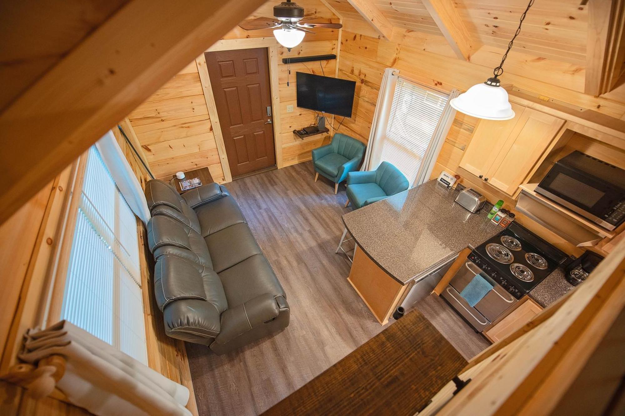 Tiny Cabin Village Private Hot Tub Lynda Cabin Chattanooga Dış mekan fotoğraf
