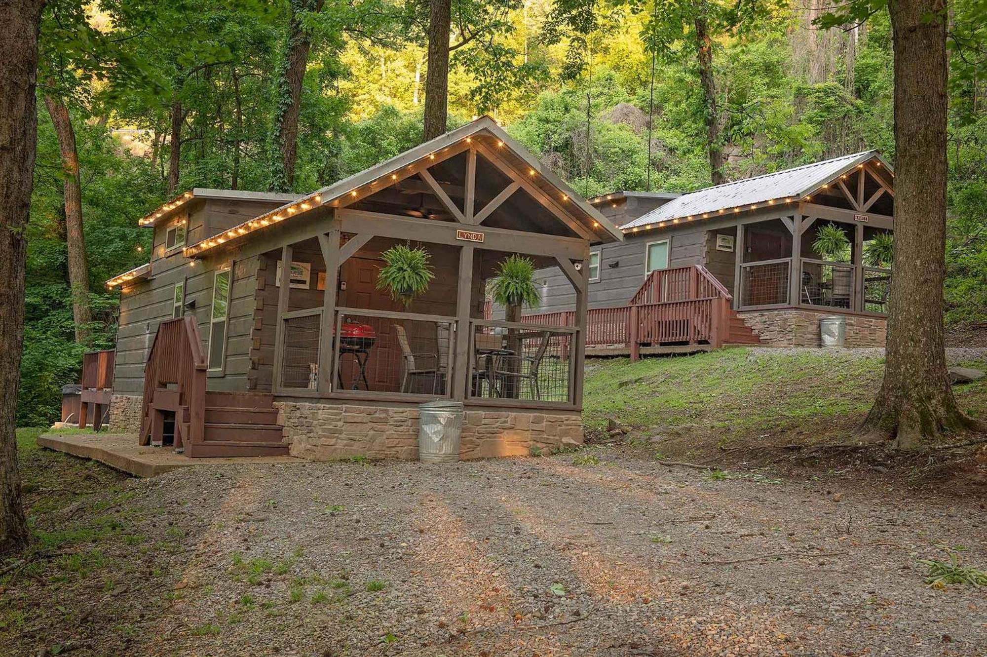Tiny Cabin Village Private Hot Tub Lynda Cabin Chattanooga Dış mekan fotoğraf